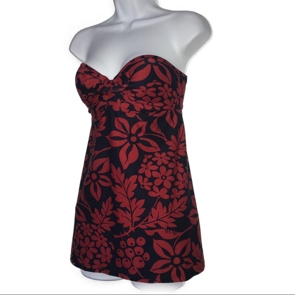 Tommy Hilfiger Bandeau One Piece Overlay Swimsuit - Picture 3 of 8